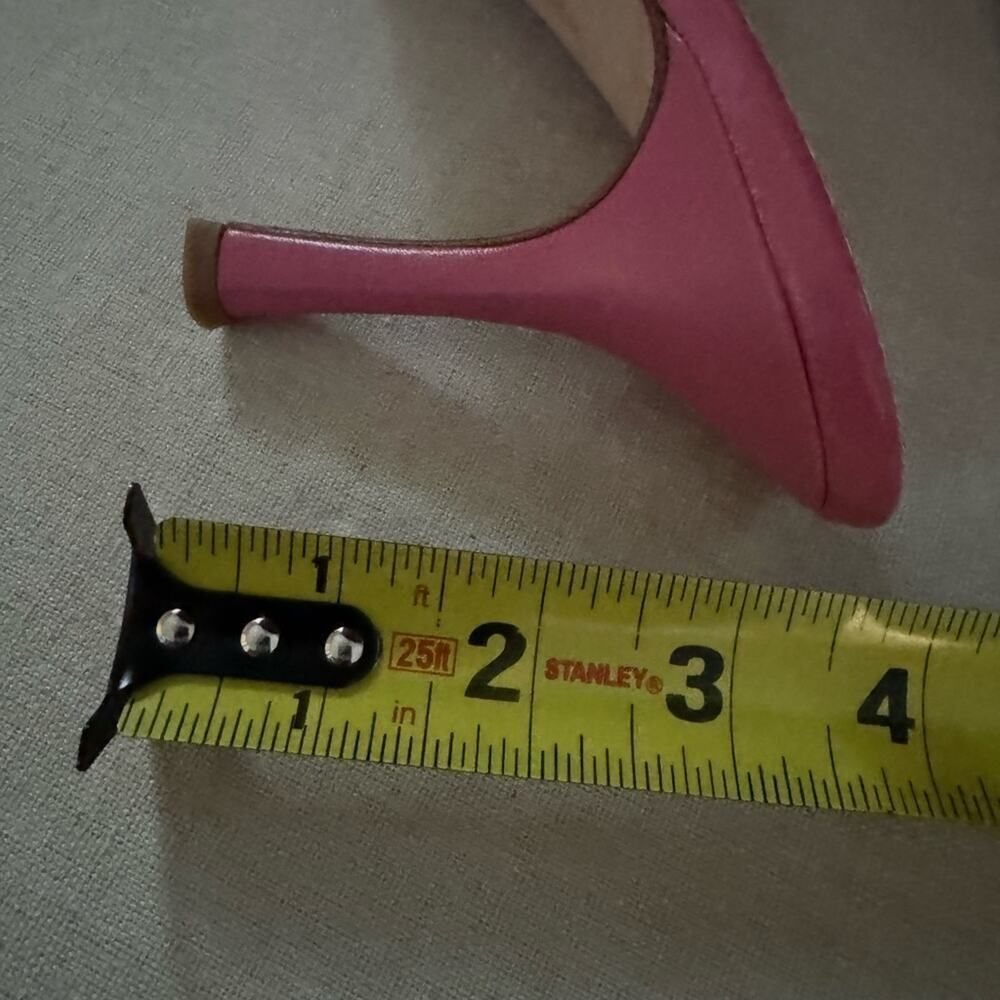 Vintage Isabella Fiore woven mule w flower embellishments. Pink leather NWOT 9.5 - Picture 8 of 9
